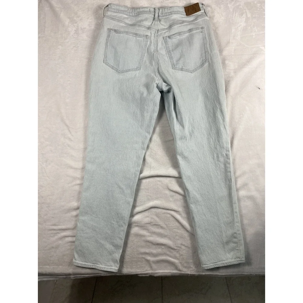 Madewell Jeans Women Sz 32T (33x31) Light Wash Textured Curvy Perfect Vintage